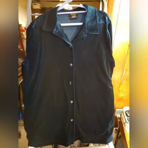 Kathie Lee Velvet Top & Long Skirt in Deep Emerald Green